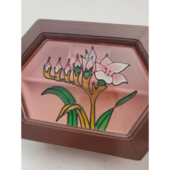 Vintage Gunther Mele 1970's wooden jewelry box. Jewellery . Vintage wooden - Picture 5 of 10